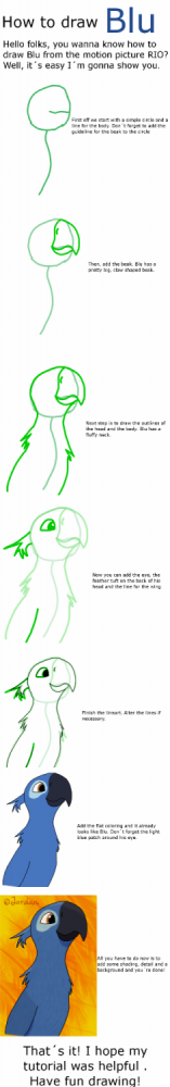 How to draw Blu