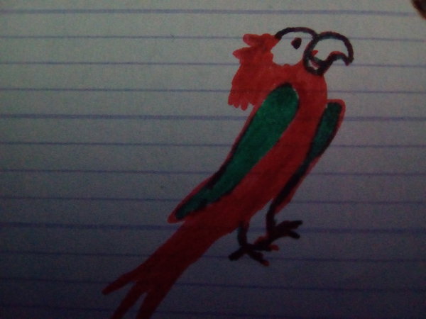 Felipe au stylo sur mon cahier de tecno =D