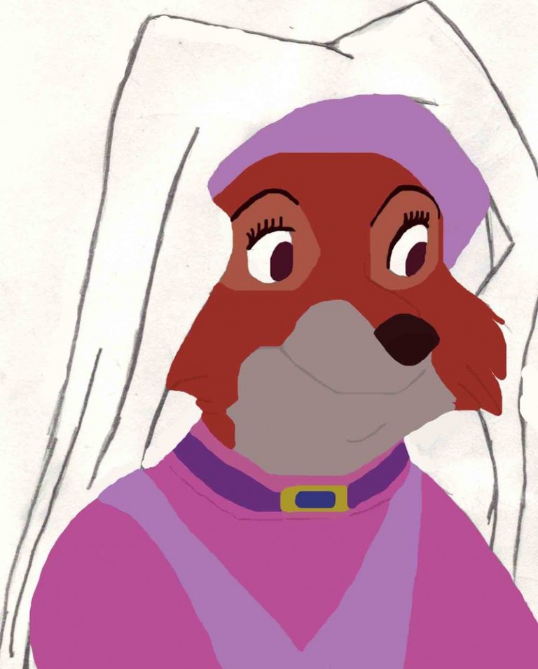 Maid Marion Doodle Colored
