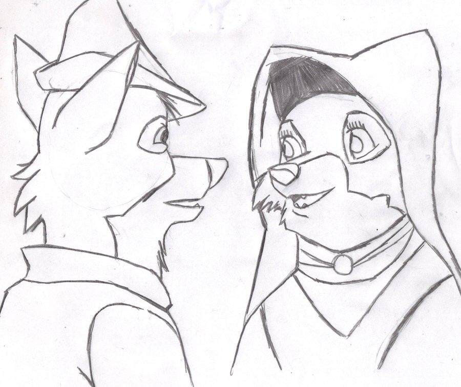 Maid Marion and Robin Hood doodle