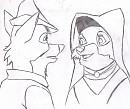 Maid Marion and Robin Hood doodle