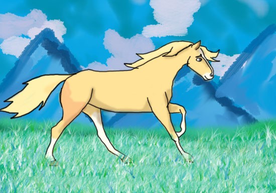 Epona galloping