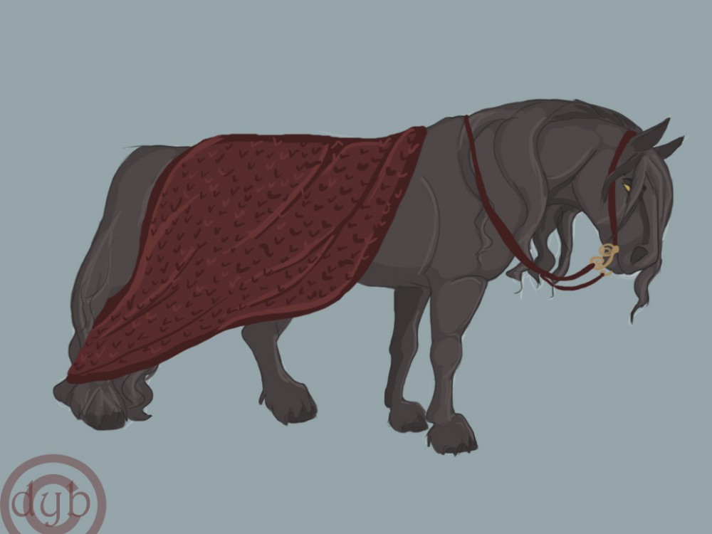 a vampire horse