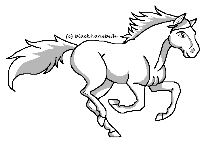 Galloping lineart