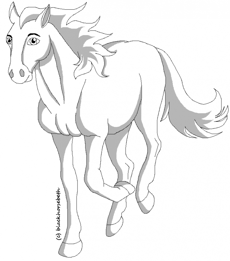 Horse 2 Lineart