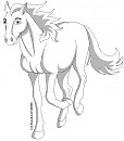 Horse 2 Lineart