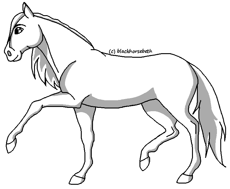 Prancer lineart