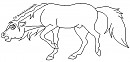 Snaking Stallion Lineart
