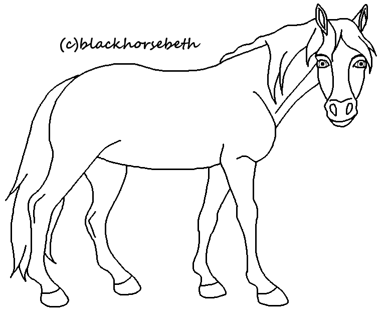Horse Lineart