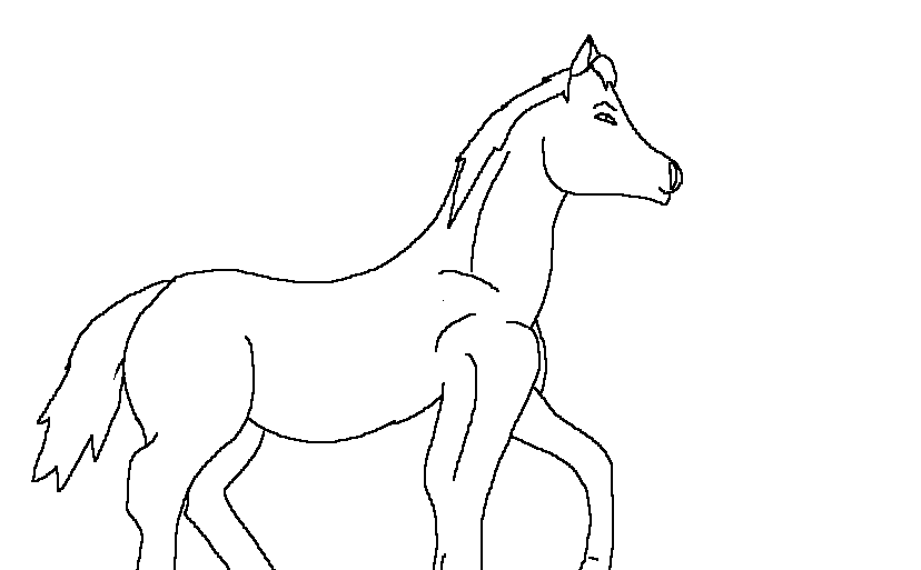 Free horse lineart