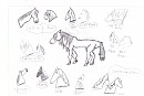 Horse doodles.