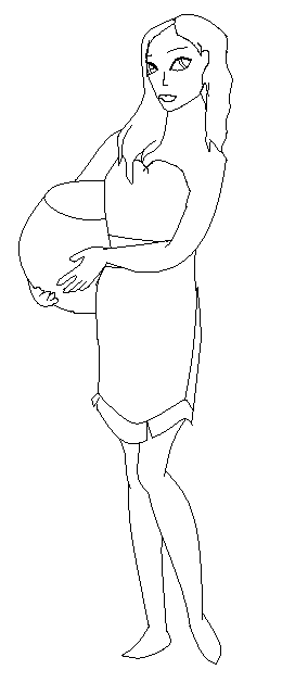 Girl lineart