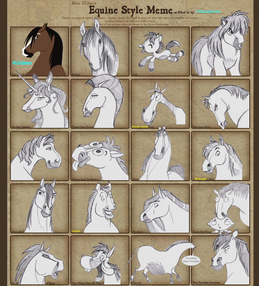 Horse style meme