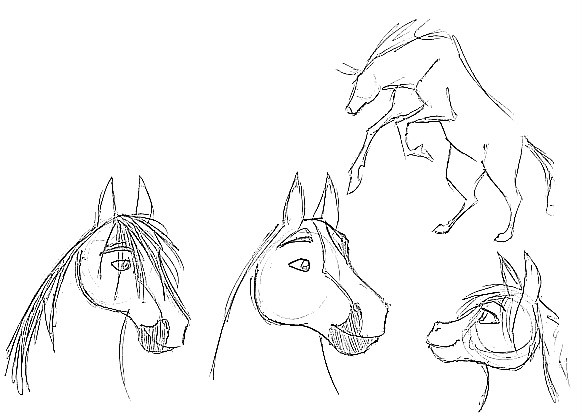 Some more horsey sketchies