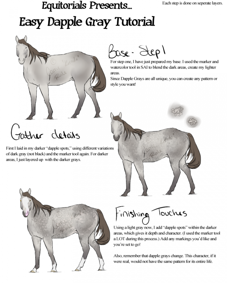 Easy Dapple Gray Tutorial