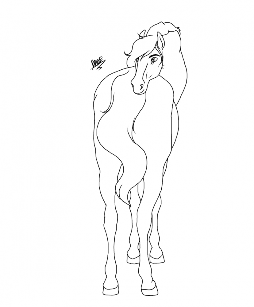 Horse Lineart (not free)