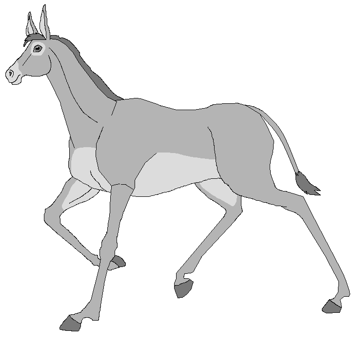 Genderless donkey lineart