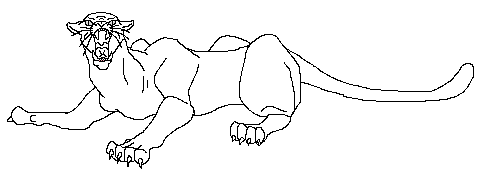 Cougar lineart