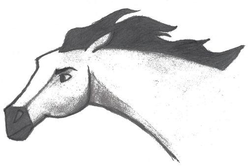 Black and White Spirit Drawing