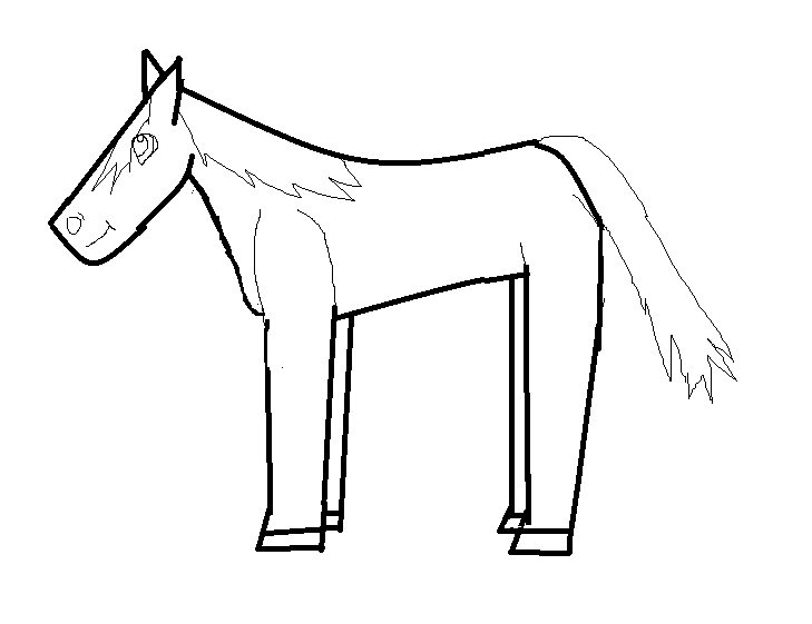 Lineart 1- Pony or Yearling