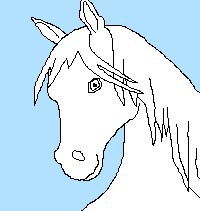 Headshot Mare- Lineart