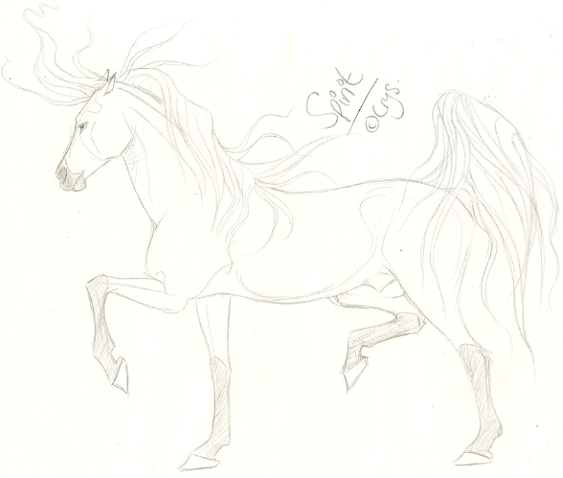 Spirit prancing around