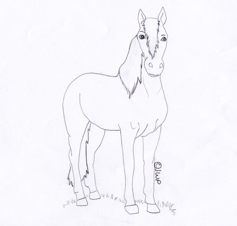 Free Mustang Coloring Page