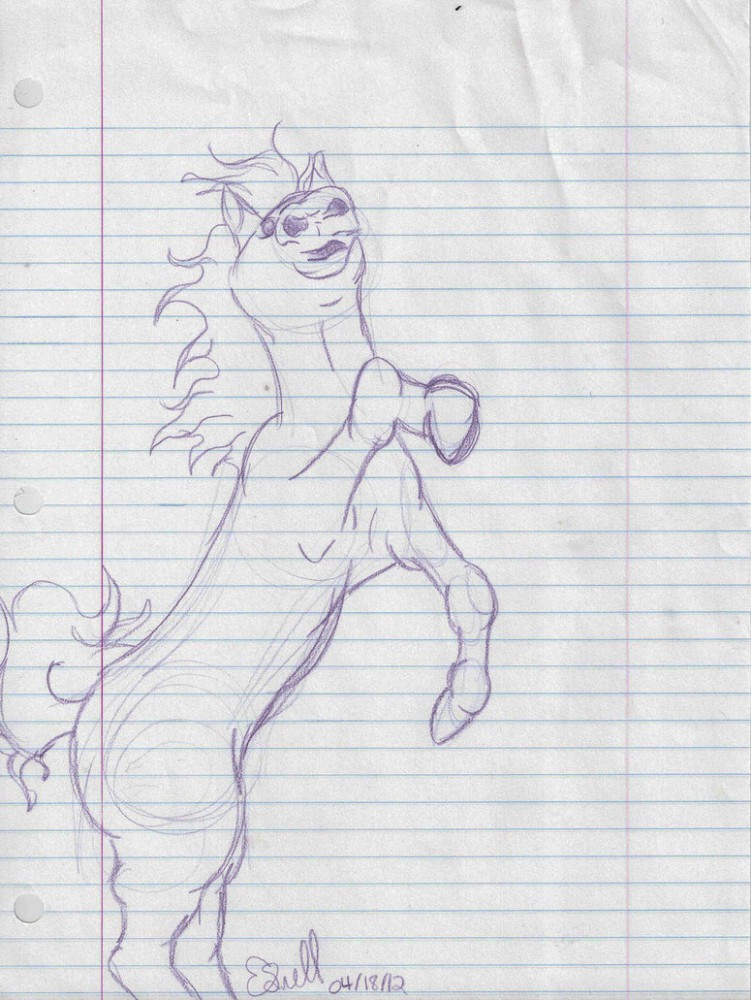 Horse sketch 1 out of 4