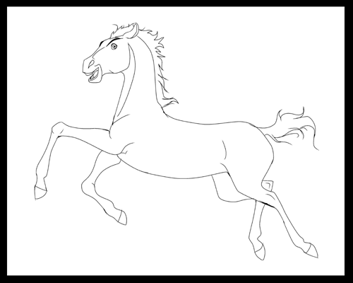 Running Foal L-A