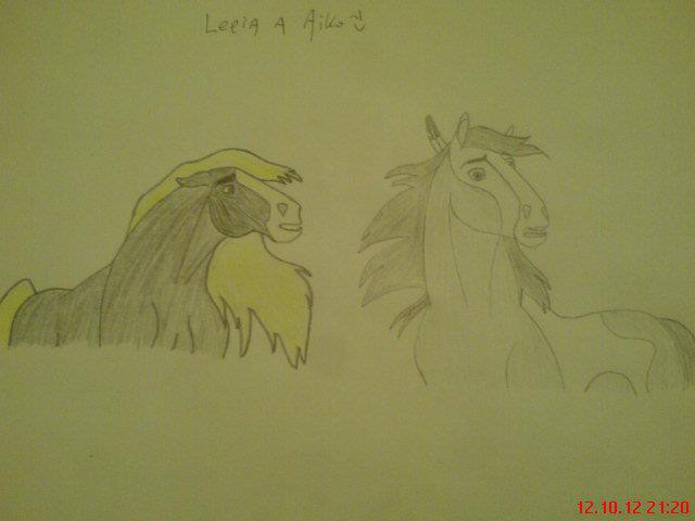 Leeia and Akio drawing