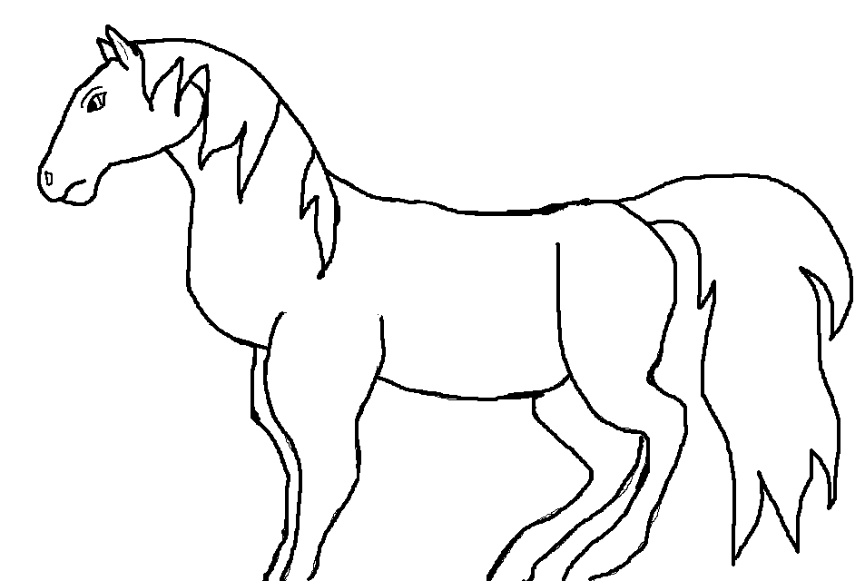 Majestic Stallion Lineart