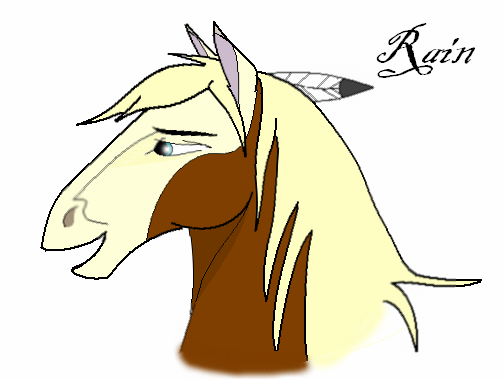 My first drawing of Rain on MS Paint.