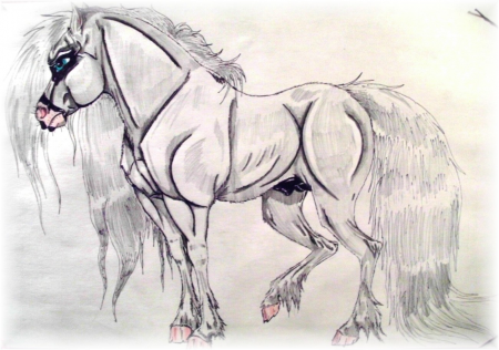 Detail The Pacing White Mustang