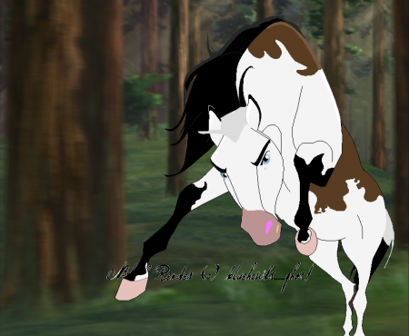 Detail lightning (white stallion)