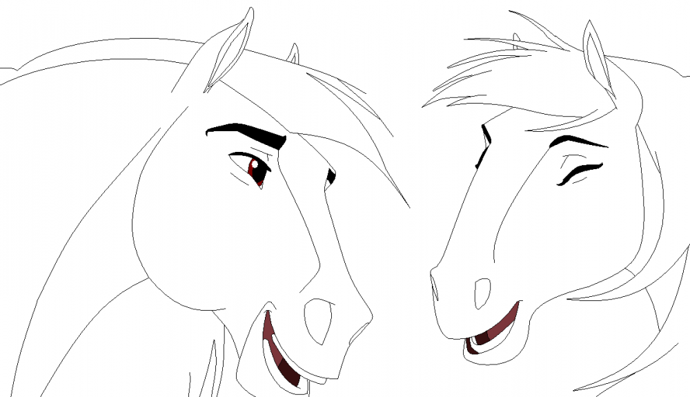 Blank horse Render 1