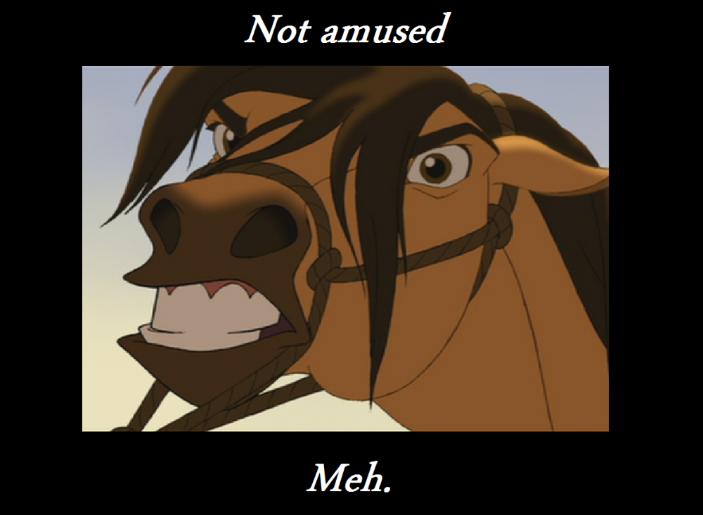 Not amused
