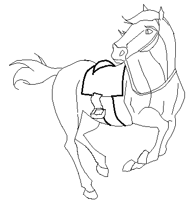  Wrangler's Horse Render/Lineart-Free