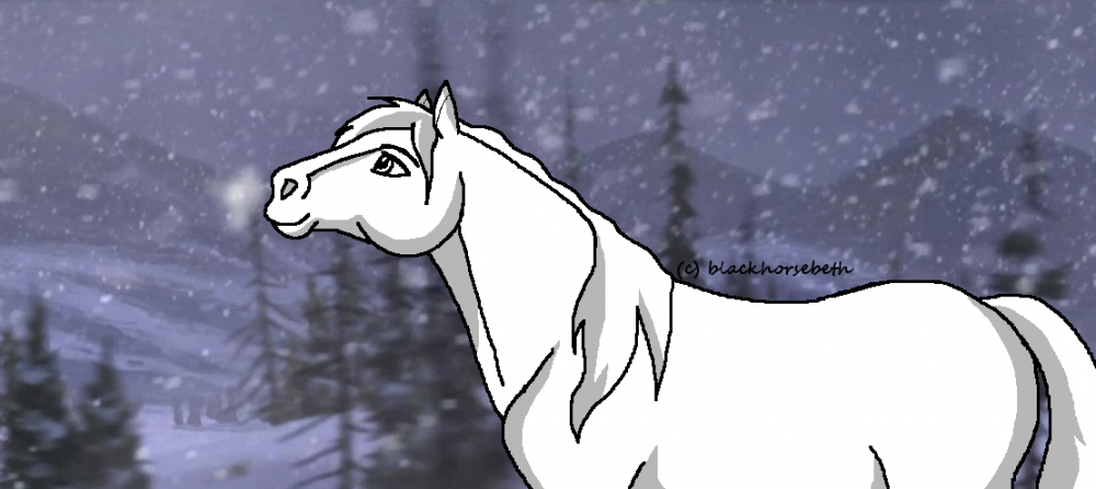 Watching the Snow Fall ~ Free Lineart