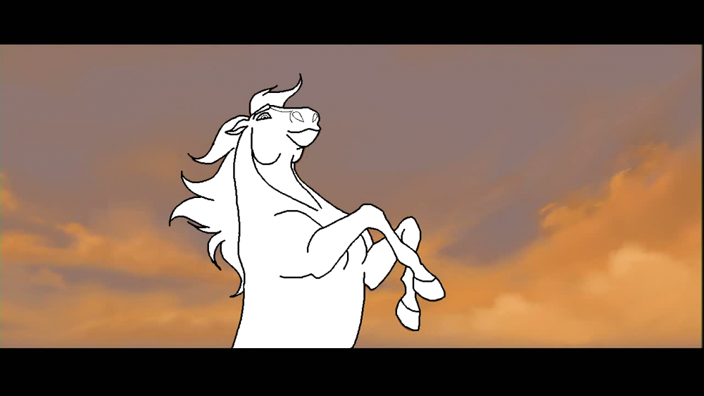 Rearing Horse blank render