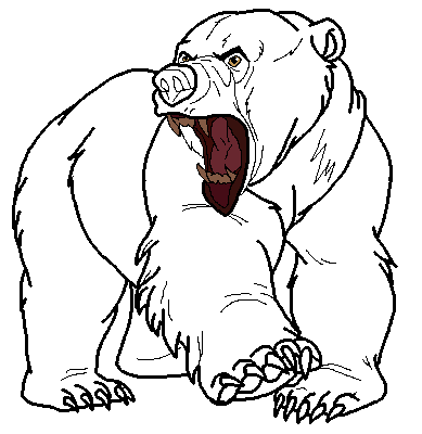 Angry Bear Blank Render