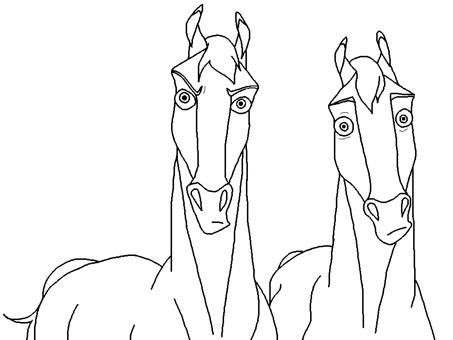 Confused Horses Blank Render a