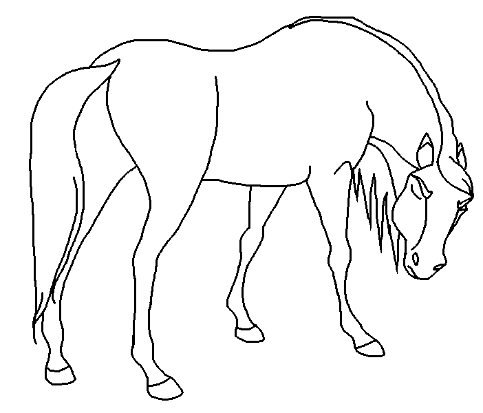 Sad Horse Blank Render