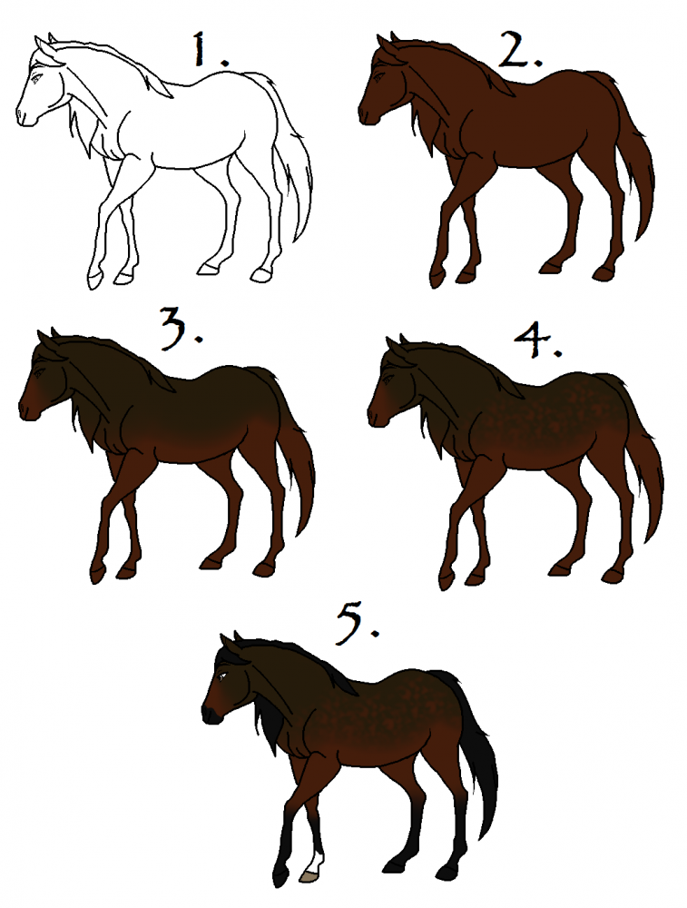 How to render a Sooty horse