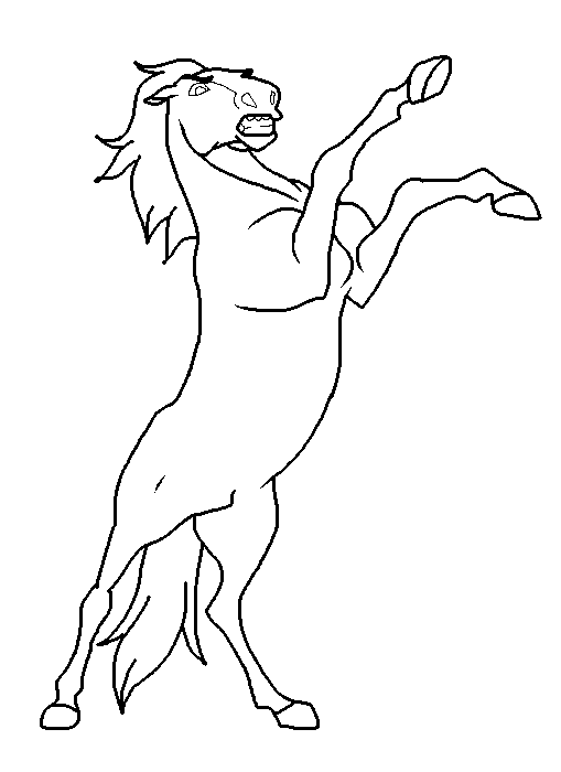 Angry Stallion Blank Render