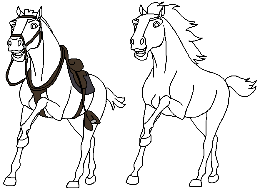 Galloping Horses Blank Render