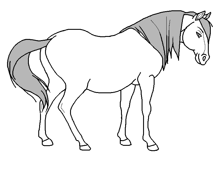 Pregnant Mare Blank render