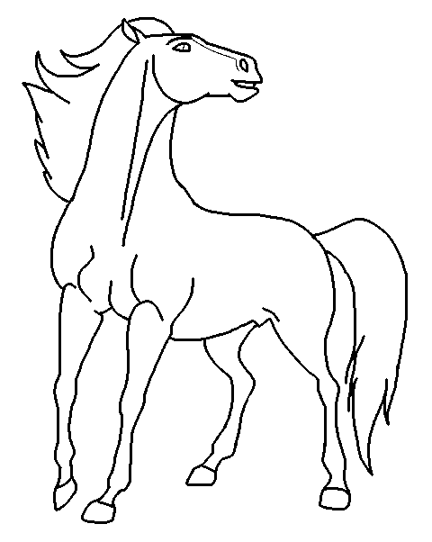 Horse Blank render