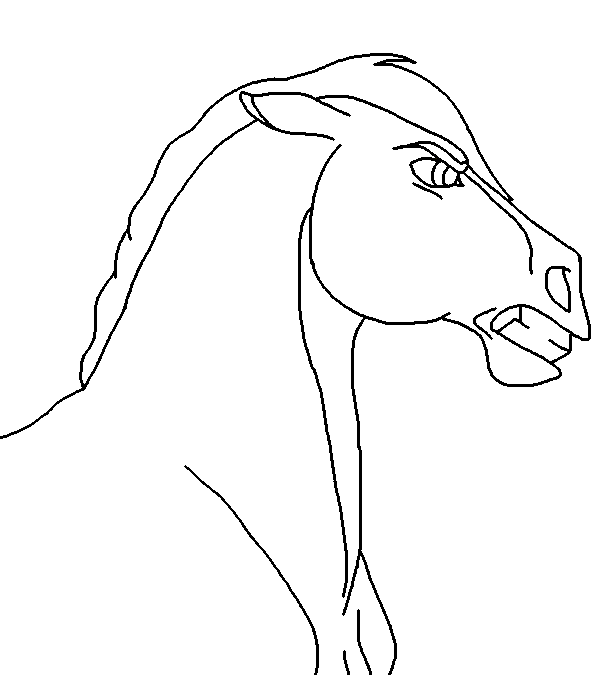 Angry stallion blank render a