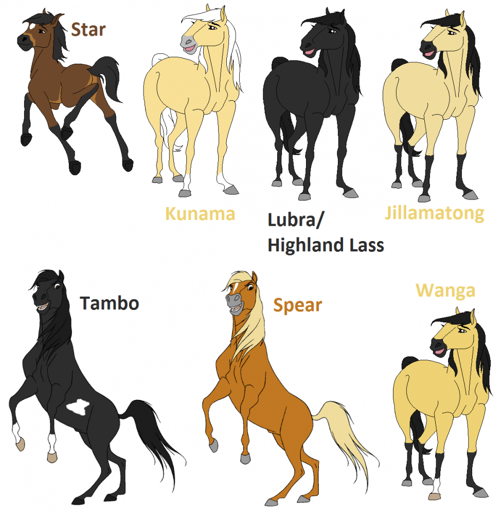 The Silver Brumby Characters part 2