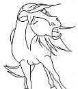 Distressed Mare Blank render